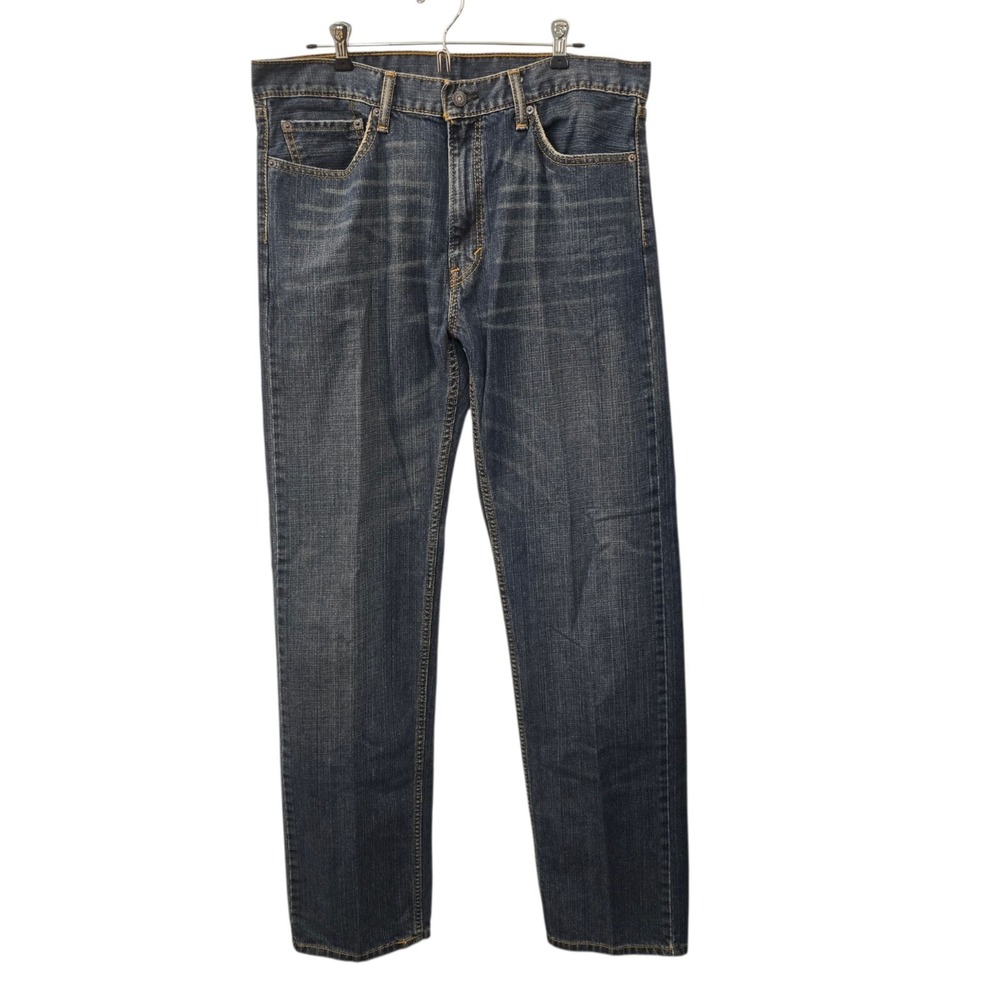 Levi's 505 Mens Jeans Dark Wash Straight Fit Size‎ 36x36 100% Cotton Classic